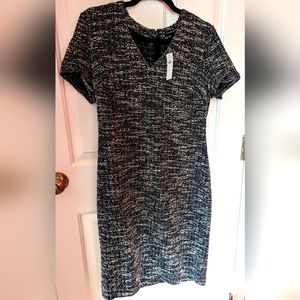 Banana Republic Grey Boucle Sheath Dress